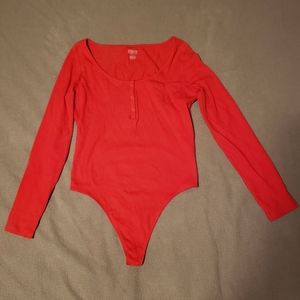 Pink (Victoria's Secret) Ribbed Bodysuit